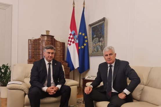 Zamjenik predsjedatelja Doma naroda dr. Dragan Čović sastao se u Zagrebu s predsjednikom Vlade Republike Hrvatske 